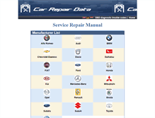 Tablet Screenshot of carrepairdata.com